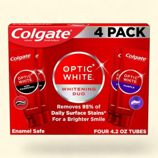 Colgate Optic White Whitening Toothpaste, 4.2 oz., 4pk.