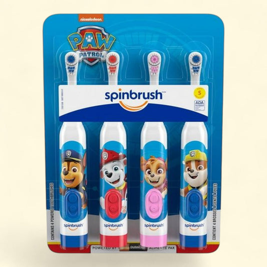 Spinbrush Kid's Paw Patrol Battery Toothbrush, 4 pk.