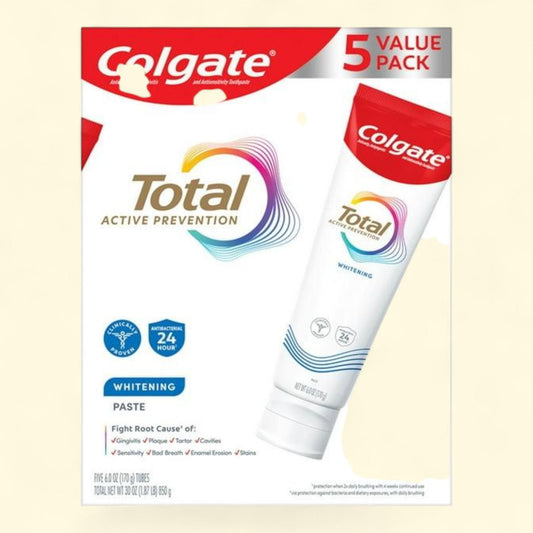 Colgate Total Whitening Toothpaste, 6 oz., 5 pk.