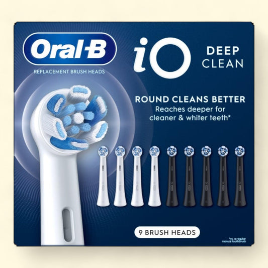 Oral-B iO Deep Clean Toothbrush Head, 9-count