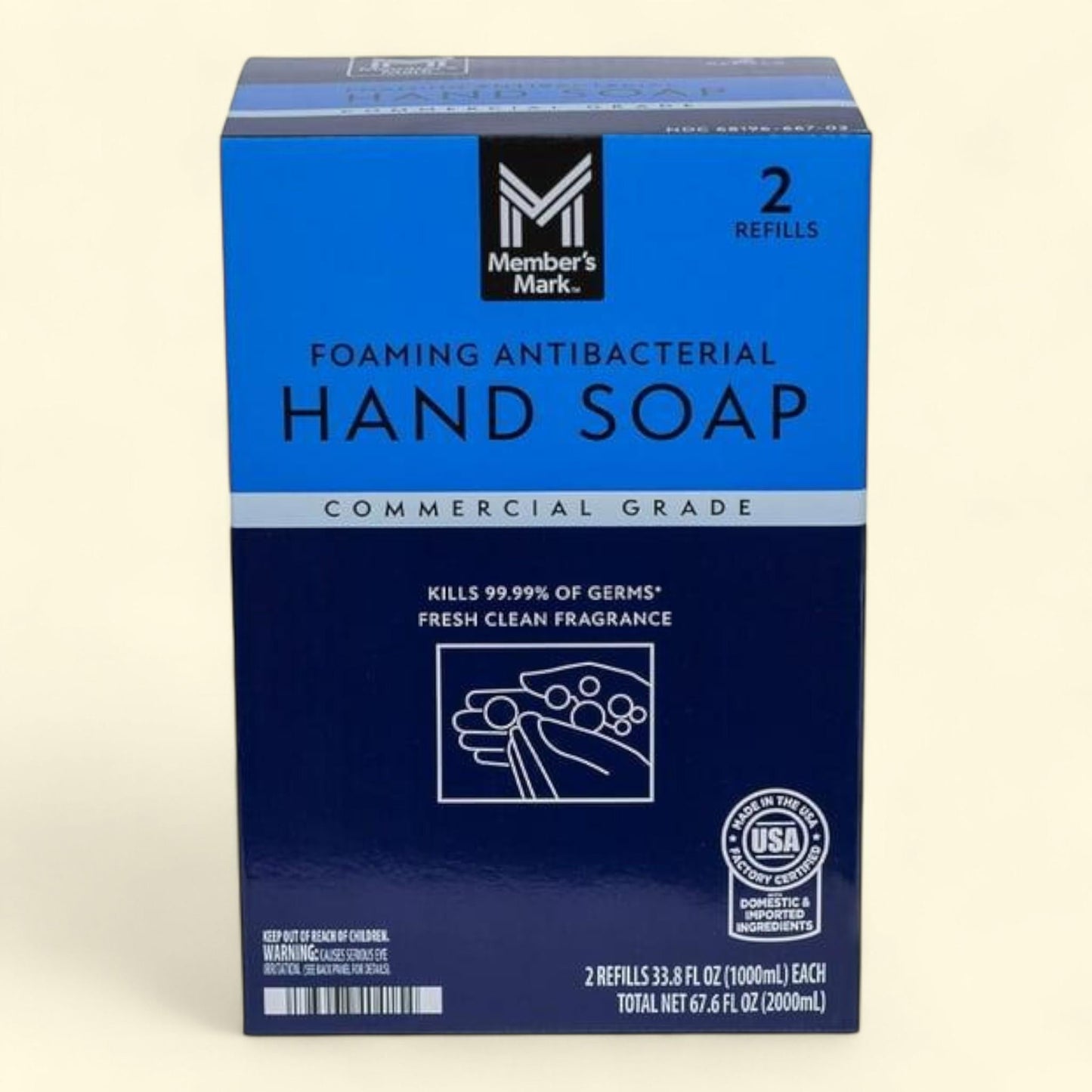 Member's Mark Antibacterial Foaming Hand Soap, 67.6 fl. oz.