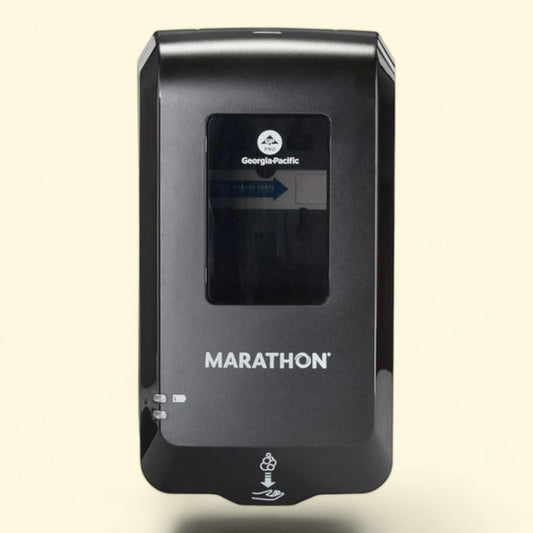 Marathon Soap Dispenser, Black, 6.5â??W x 4â??D x 11.7â??H