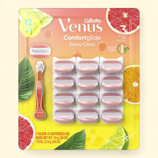 Gillette Venus Comfort Glide, 1 Razor + 12 Cartridges