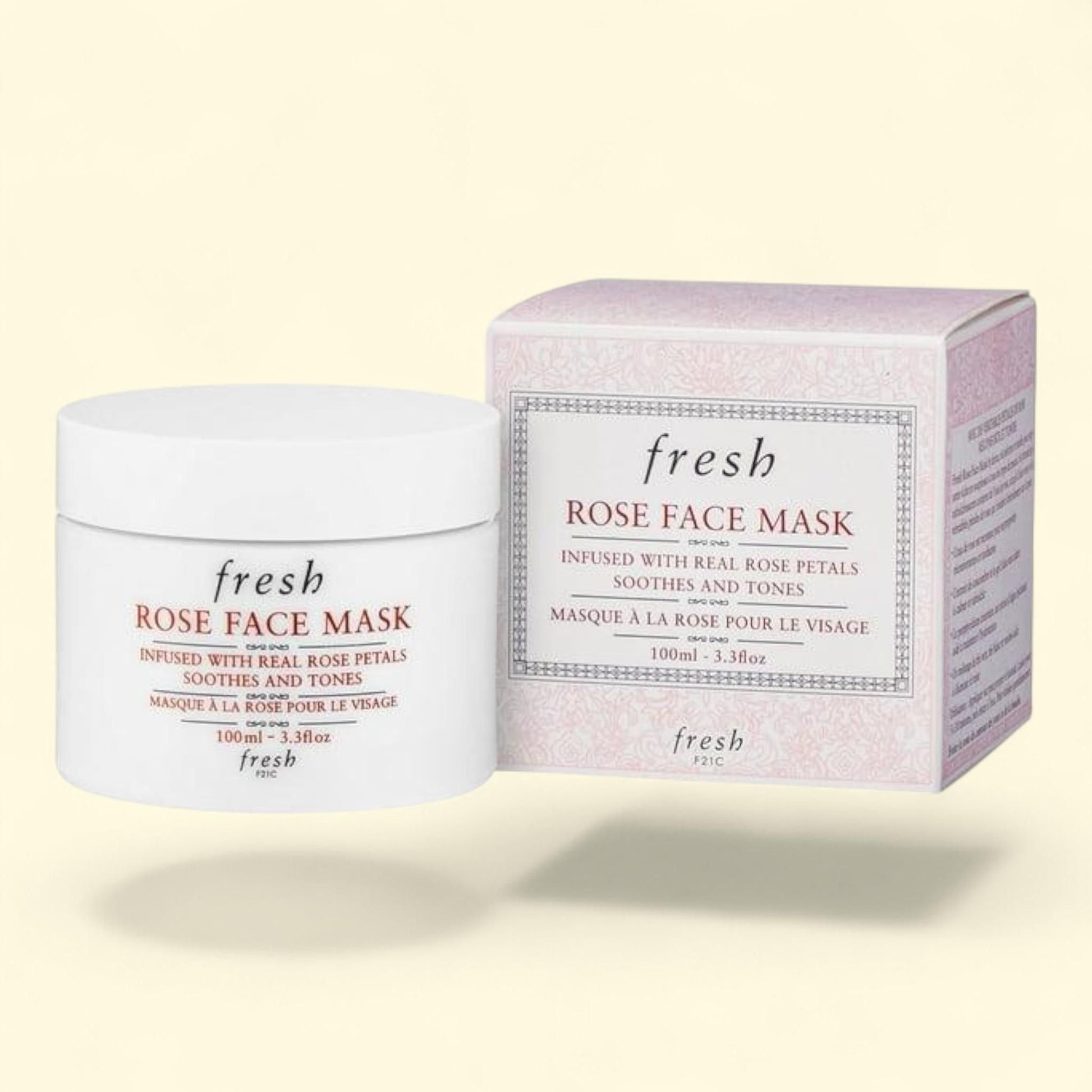 Fresh Rose Face Mask, 3.3 fl. oz. — authentic US product shipped worldwide by Treatspree