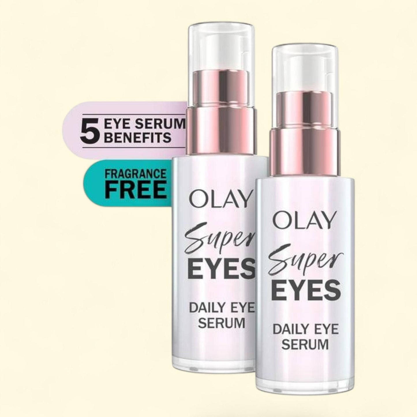 Olay Super Eyes, Daily Eye Serum, 0.45 fl. oz. (2pk) — authentic US product shipped worldwide by Treatspree
