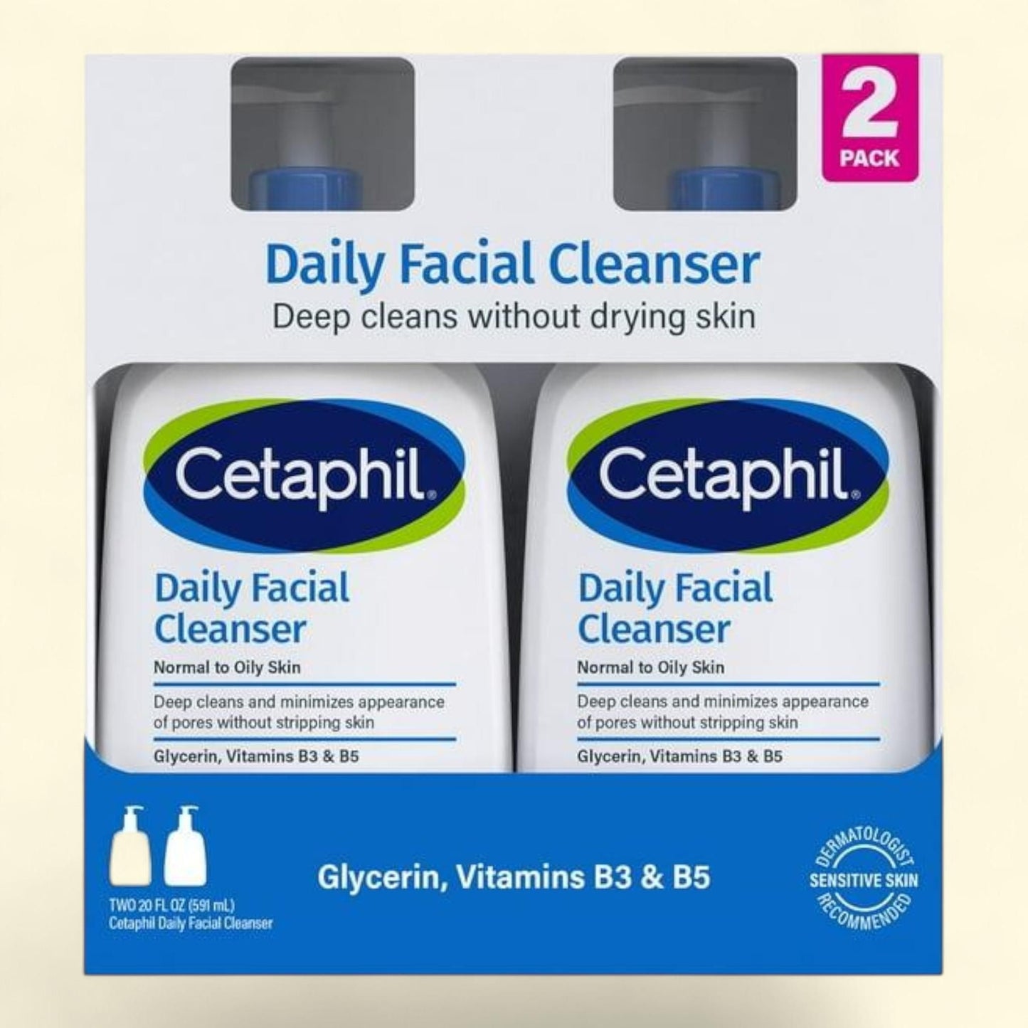 Cetaphil Daily Facial Cleanser, 20 fl. oz.