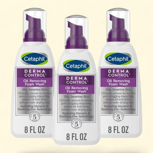 Cetaphil Oil Removing Foam Wash, 8 fl. oz., 3 pk.