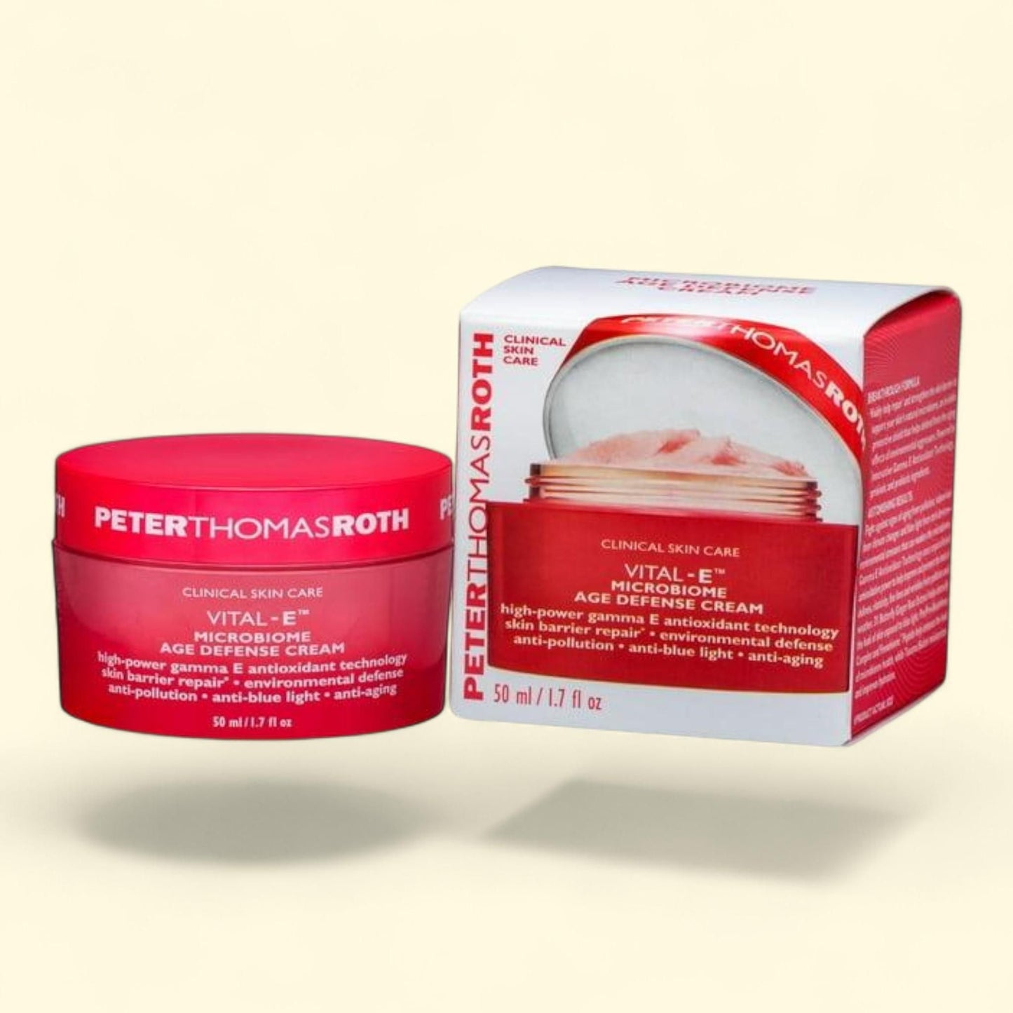 Peter Thomas Roth Vital-E Microbiome Age Defense Cream, 1.7 fl. oz. — authentic US product shipped worldwide by Treatspree