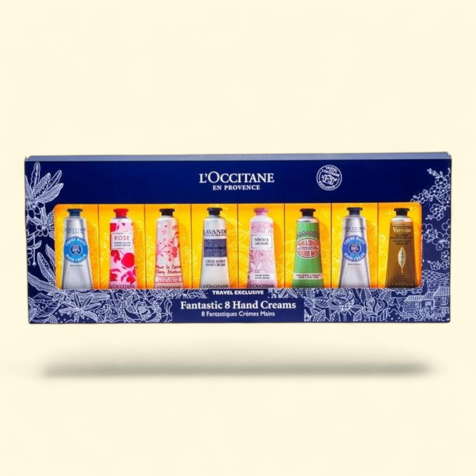 L'Occitane Fantastic 8 Hand Cream Set — authentic US product shipped worldwide by Treatspree