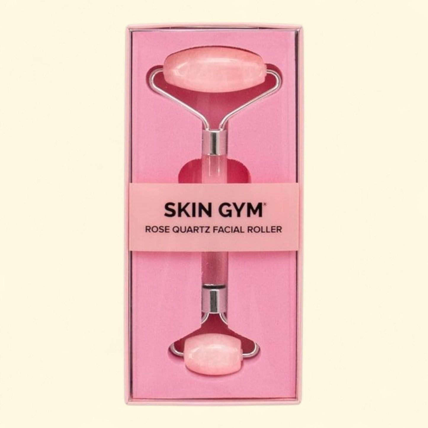 Skin Gym Rose Quartz Crystal Facial Roller, Standard Size — authentic US product shipped worldwide by Treatspree