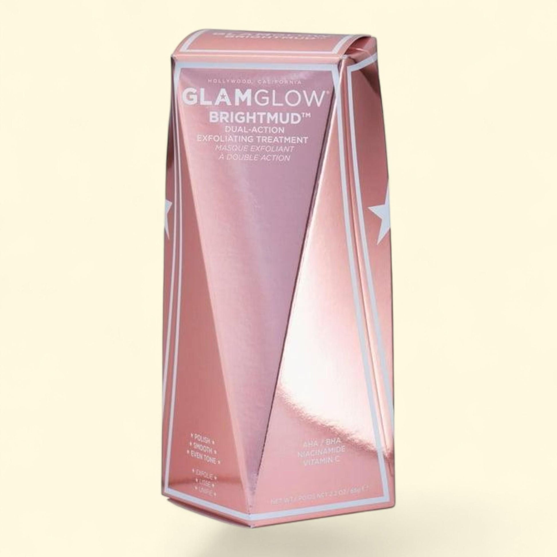 GLAMGLOW Brightmud Exfoliating Treatment, 2.2 oz. — authentic US product shipped worldwide by Treatspree