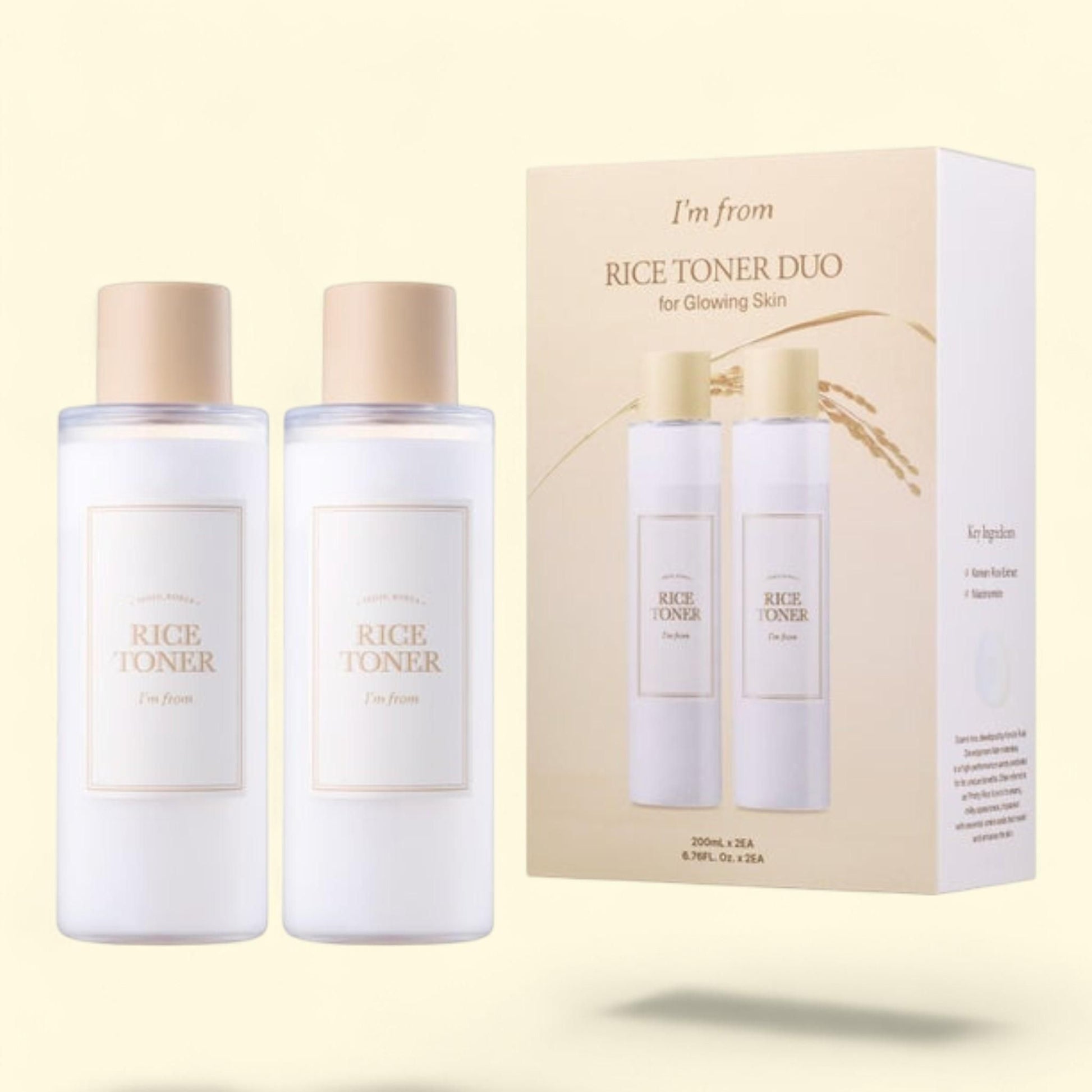 I'm From Rice Toner, 6.76 fl oz, 2-pack — authentic US product shipped worldwide by Treatspree