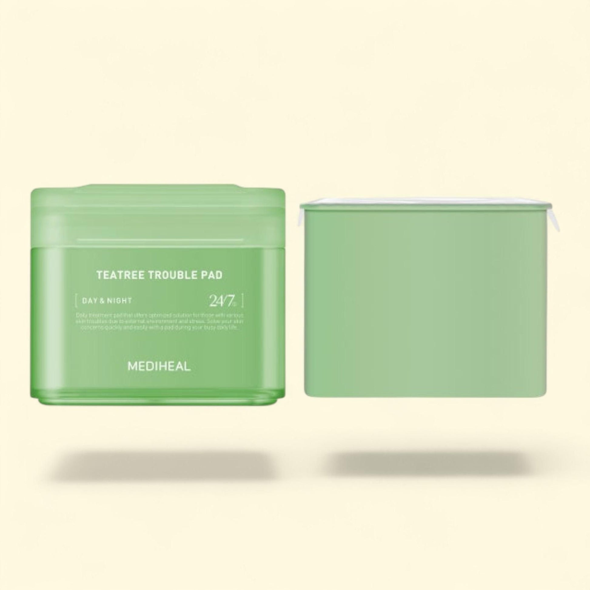 MEDIHEAL Teatree Trouble Pad Set, 100 Pads + 100 Refill Pads — authentic US product shipped worldwide by Treatspree
