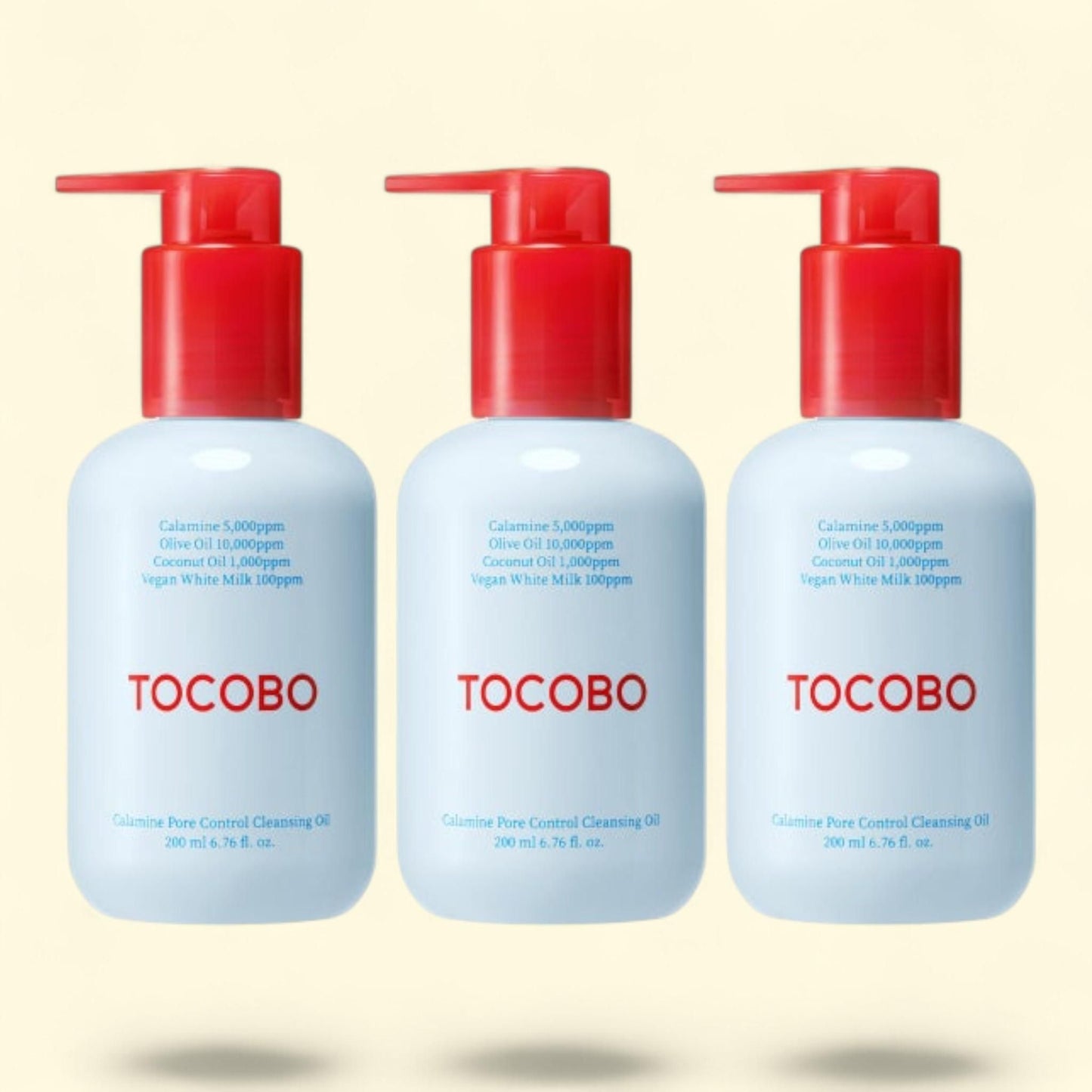 Tocobo Calamine Pore Control Cleansing Oil, 6.76 fl oz, 3-pack