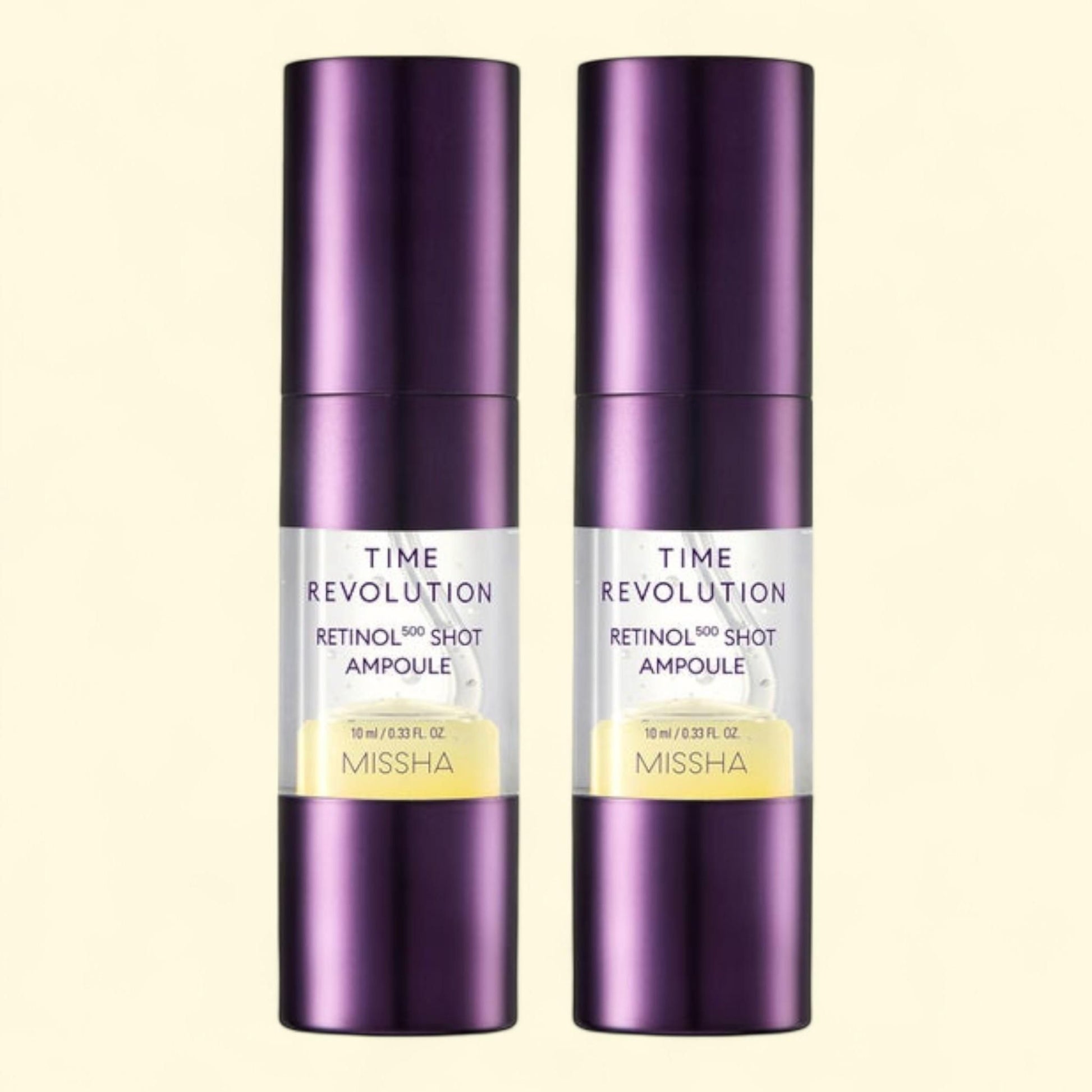 MISSHA Retinol Shot Ampoule, 0.33 fl oz, 2-pack — authentic US product shipped worldwide by Treatspree
