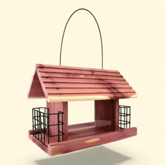 Pennington Red Cedar Snack Shack Wild Bird Feeder, 3.75 lb.