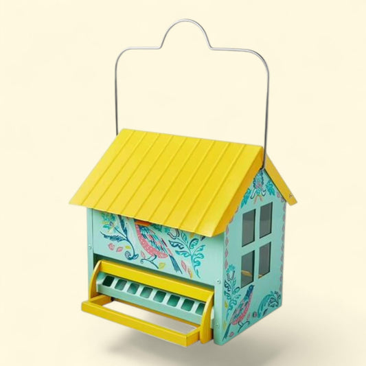 Mangeoire à oiseaux en métal « Bird Ogee » de Pioneer Woman, résistante aux écureuils, 5,5 litres