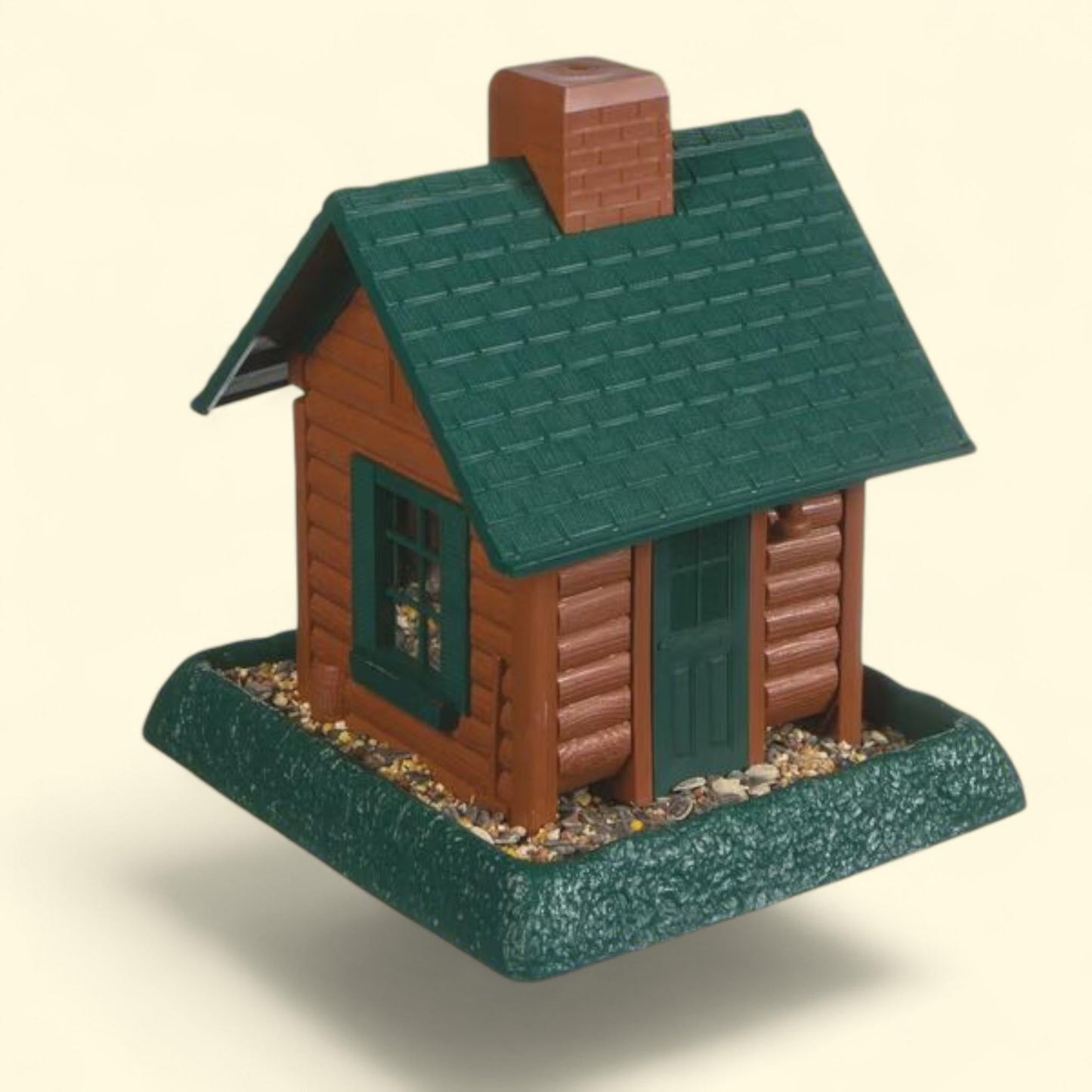 North States Log Cabin Hopper Bird Feeder, 5 lb.