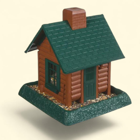 North States Log Cabin Hopper Bird Feeder, 5 lb.