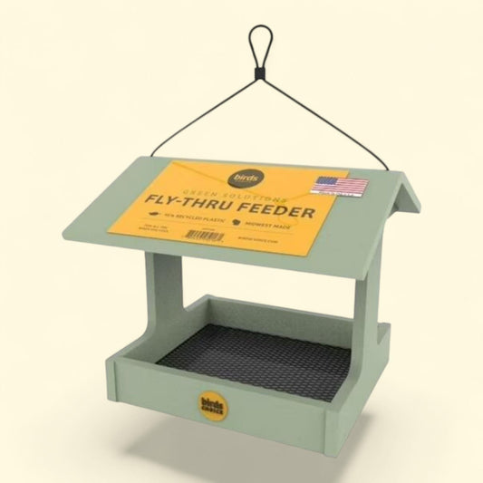 Birds Choice Hopper Bird Feeder, Green, Removable Roof, 1 count