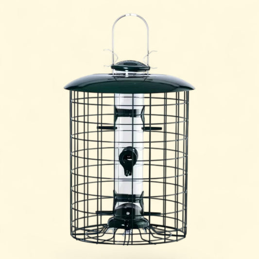 Mangeoire tubulaire à cage WoodLink à 6 compartiments, mangeoire tubulaire suspendue pour pics, 567 g