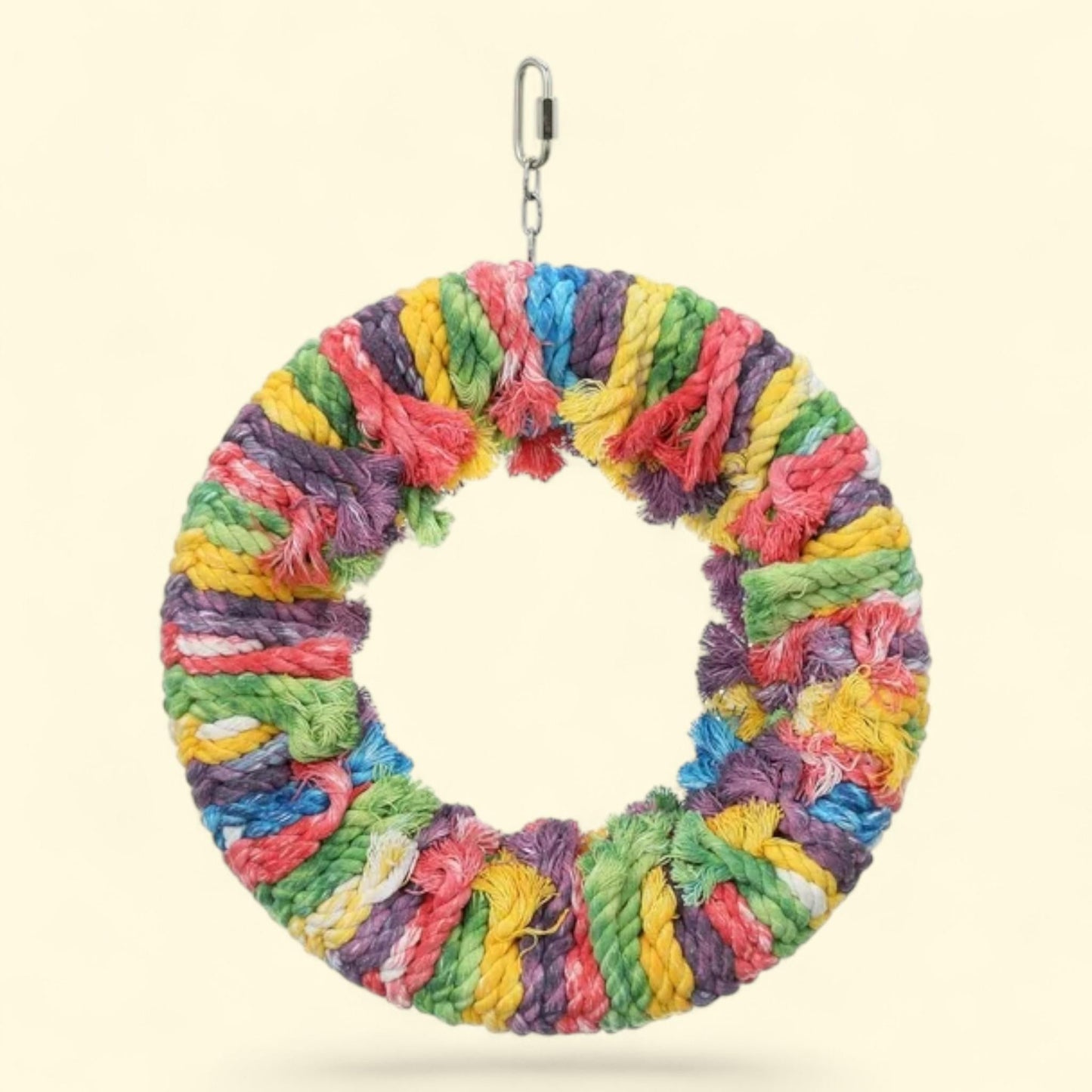 Featherland Paradise Large Cotton Snuggle Ring Bird Toy, 1 count