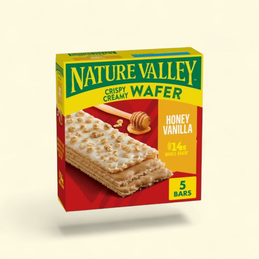 Nature Valley Crispy Creamy Wafer Bars, Honey Vanilla, 6.75 oz, 5 bars — authentic US product shipped worldwide by Treatspree