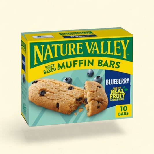 Nature Valley Blueberry Soft Baked Muffin Bars, 10 bars — authentic US product shipped worldwide by Treatspree