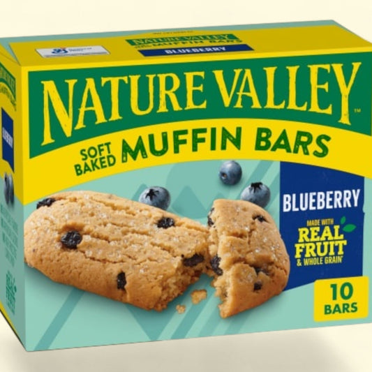 Nature Valley Blueberry Soft Baked Muffin Bars, 10 bars