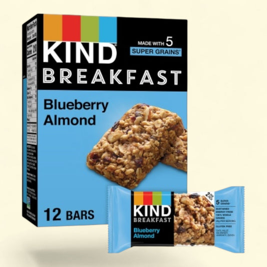 KIND Blueberry Almond Breakfast Bars, 6 count