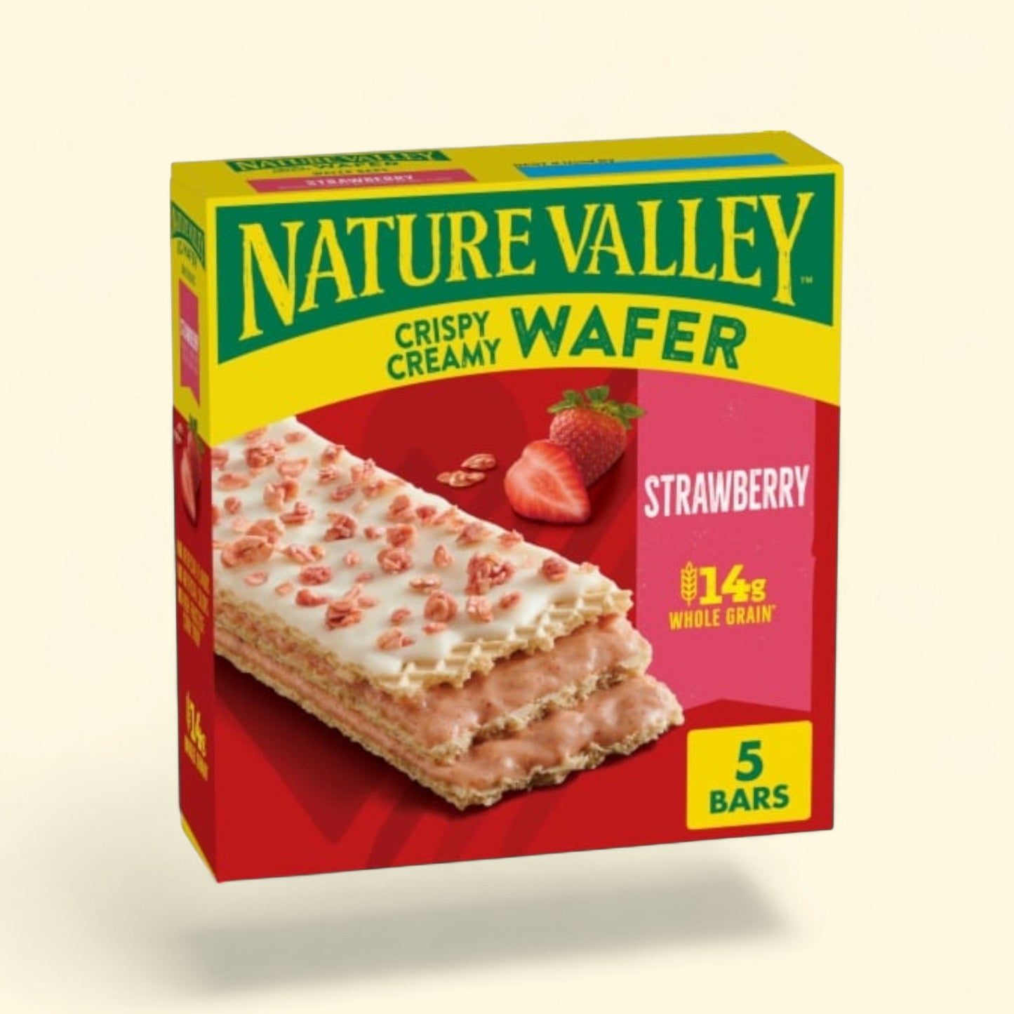 Nature Valley Crispy Creamy Wafer Bars, Strawberry, 6.75 oz, 5 bars — authentic US product shipped worldwide by Treatspree
