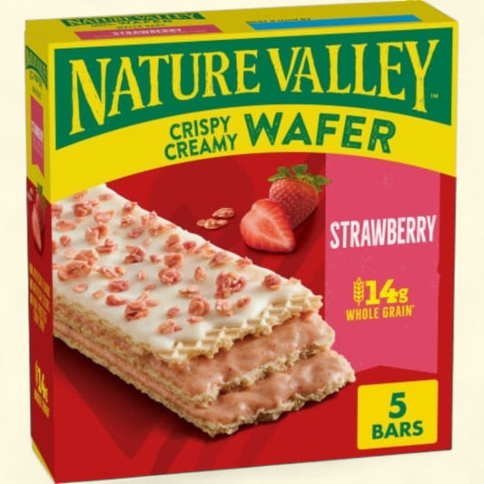 Nature Valley Crispy Creamy Wafer Bars, Strawberry, 6.75 oz, 5 bars