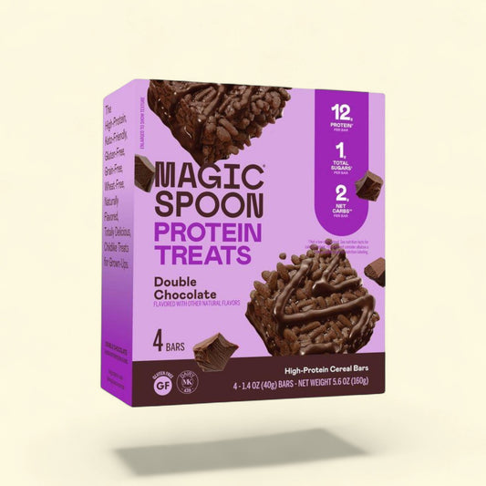 MAGIC SPOON Snack Bars, Double Chocolate Treats, 5.6oz/4ct — authentic US product shipped worldwide by Treatspree