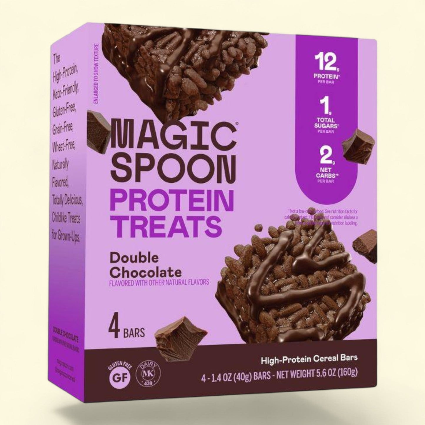 Box of Magic Spoon Protein Treats Double Chocolate flavor