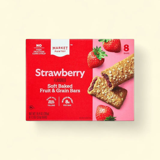 Market Pantry, Strawberry Cereal Bars, 8ct/10.4oz — authentic US product shipped worldwide by Treatspree