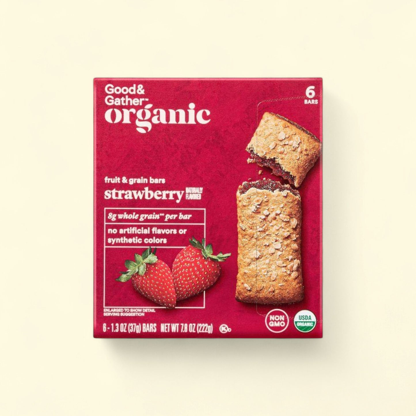 Good & Gather, Organic Whole Grain Strawberry Fruit & Grain Bars, 6ct — authentic US product shipped worldwide by Treatspree
