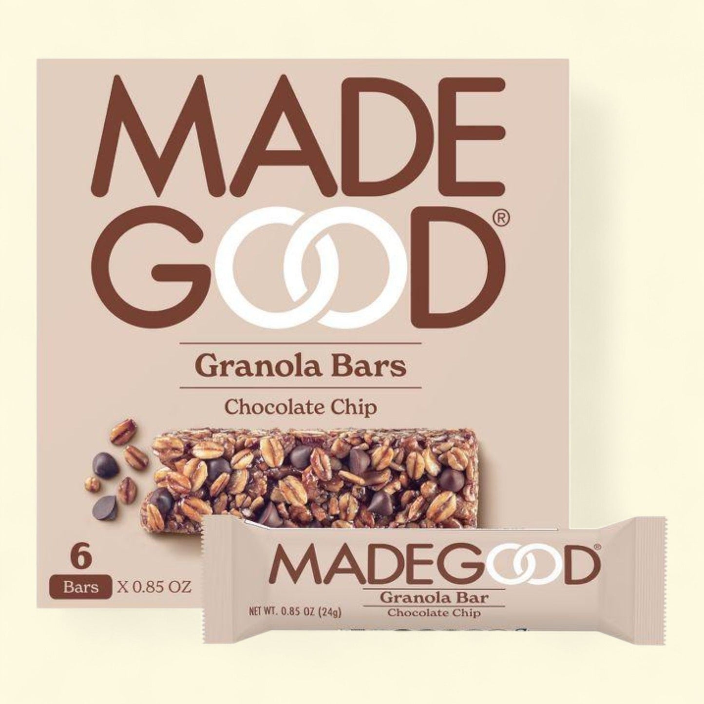 MadeGood Chocolate Chip Granola Bars, 5.1oz/6pk