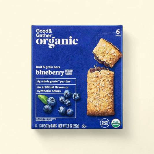 Good & Gatherâ?¢ Organic Blueberry Fruit & Grain Bars, 6ct — authentic US product shipped worldwide by Treatspree
