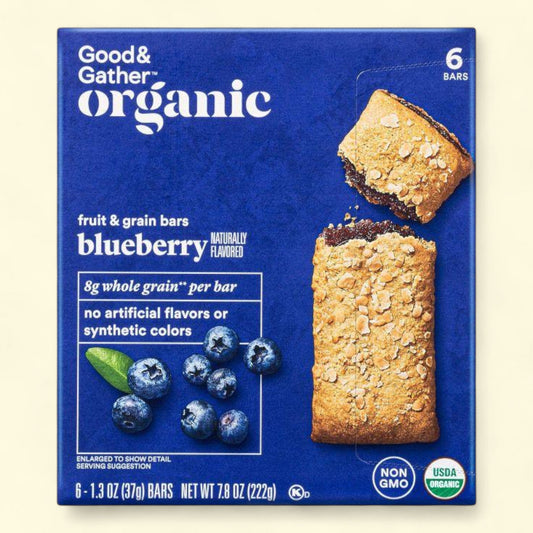 Good & Gatherâ?¢ Organic Blueberry Fruit & Grain Bars, 6ct