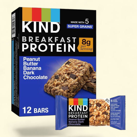 Kind Breakfast Peanut Butter Banana Bars, 10.56oz, 12 bars