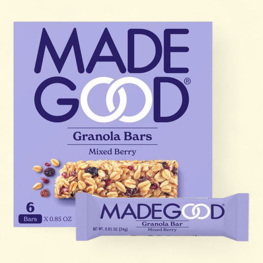 MadeGood Mixed Berry Granola Bars, 5.1oz/6pk