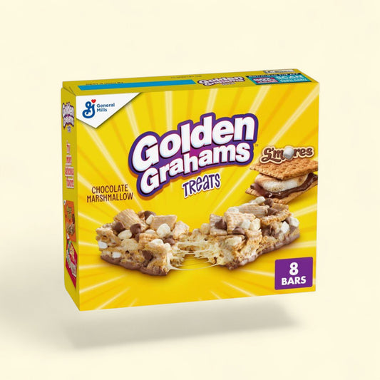 Golden Grahams S'mores Chocolate Marshmallow Bars, 8ct — authentic US product shipped worldwide by Treatspree