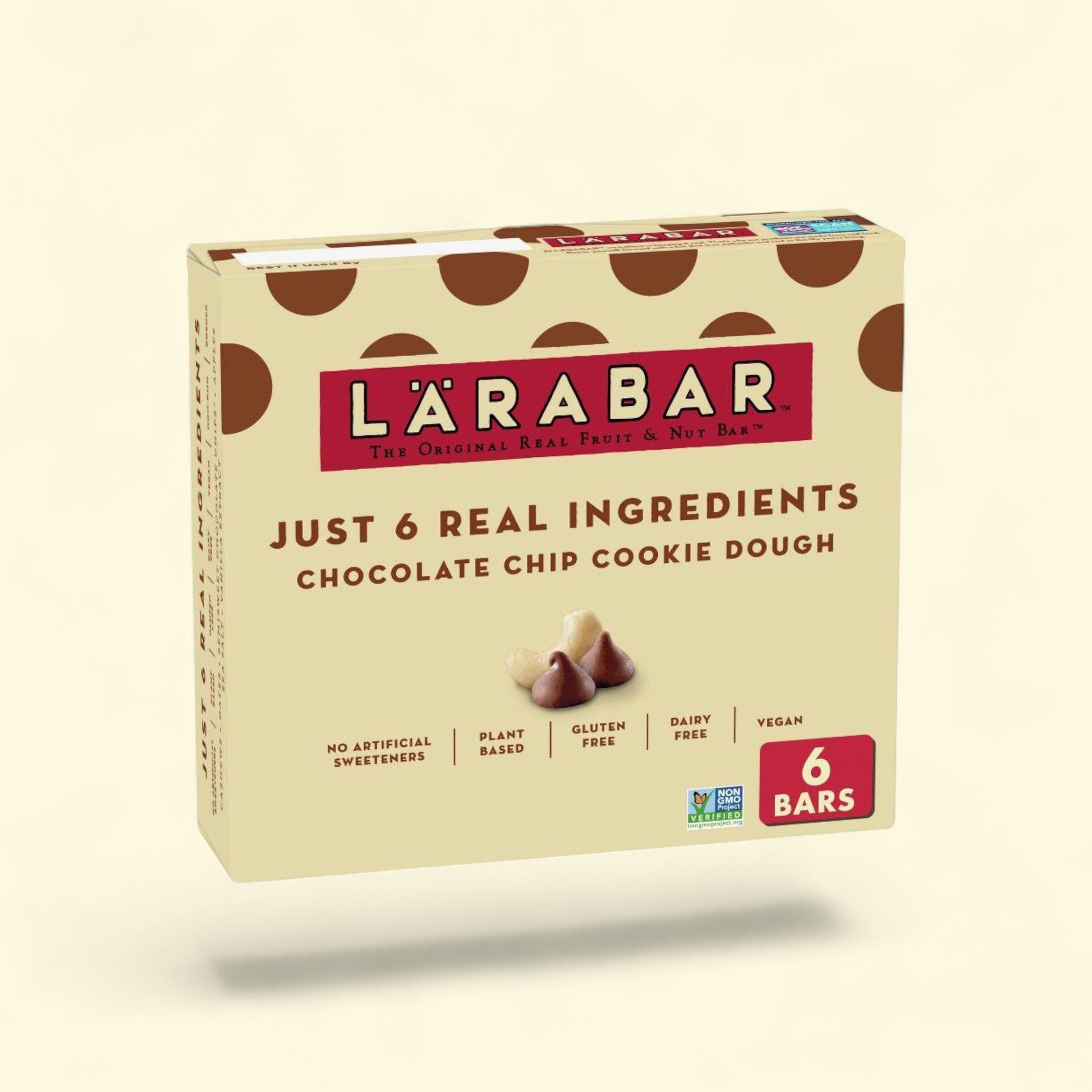 Larabar Chocolate Chip Cookie Dough Bar, 1.6 oz, 6 bars — authentic US product shipped worldwide by Treatspree