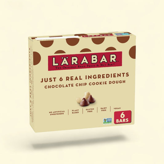 Larabar Chocolate Chip Cookie Dough Bar, 1.6 oz, 6 bars — authentic US product shipped worldwide by Treatspree