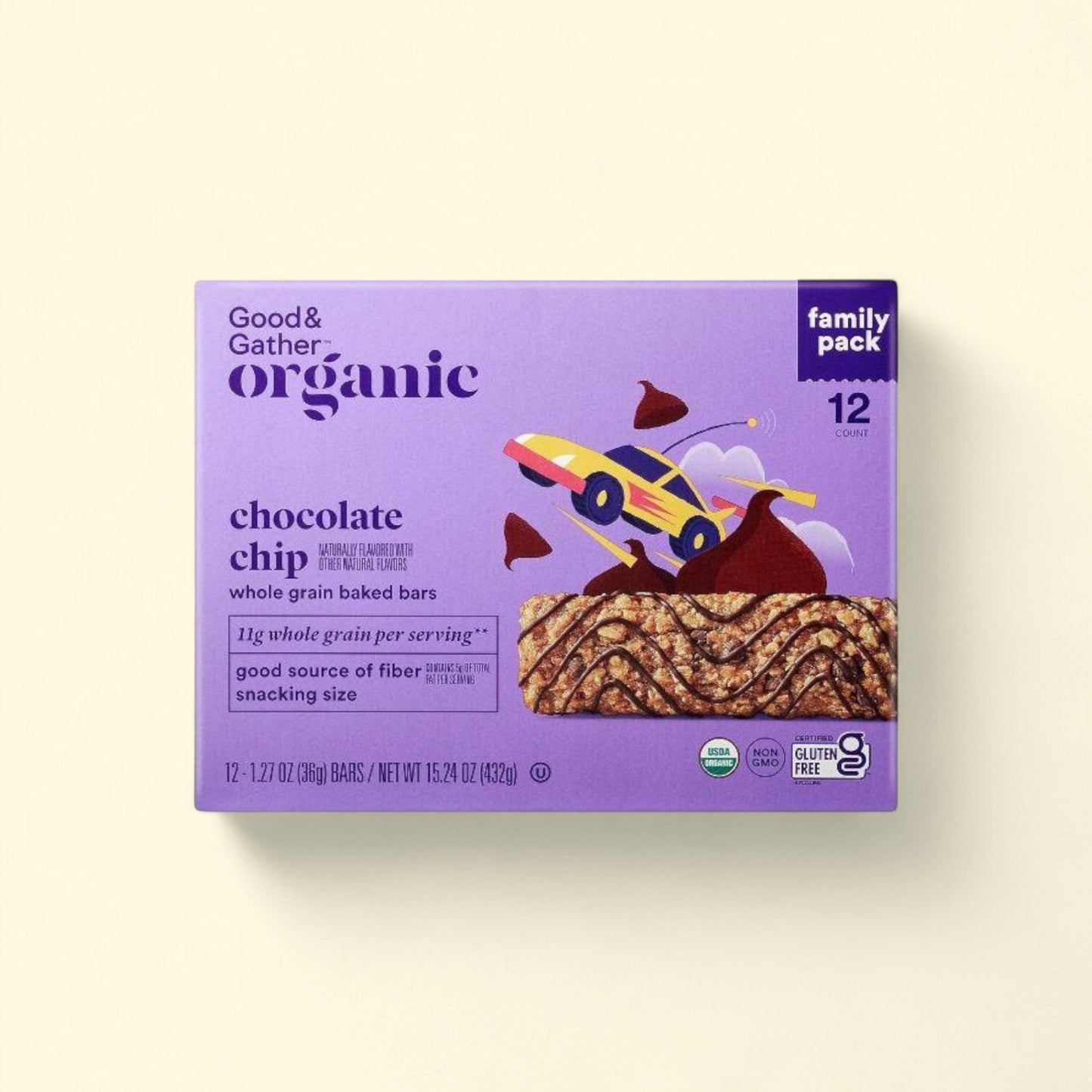 Good & Gather, Organic Chocolate Chip Whole Grain Baked Bar, 15.24o... — authentic US product shipped worldwide by Treatspree