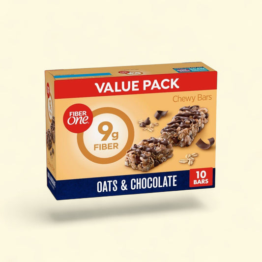Fiber One Oats & Chocolate Chewy Bars, 10ct/14.1oz — authentic US product shipped worldwide by Treatspree