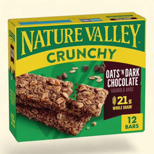 Nature Valley Crunchy Oats 'N Dark Chocolate Granola Bars, 12ct/8.94oz