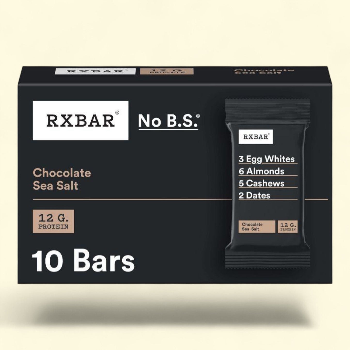 RXBAR Protein Bars, Chocolate Sea Salt, 18.3oz/10ct