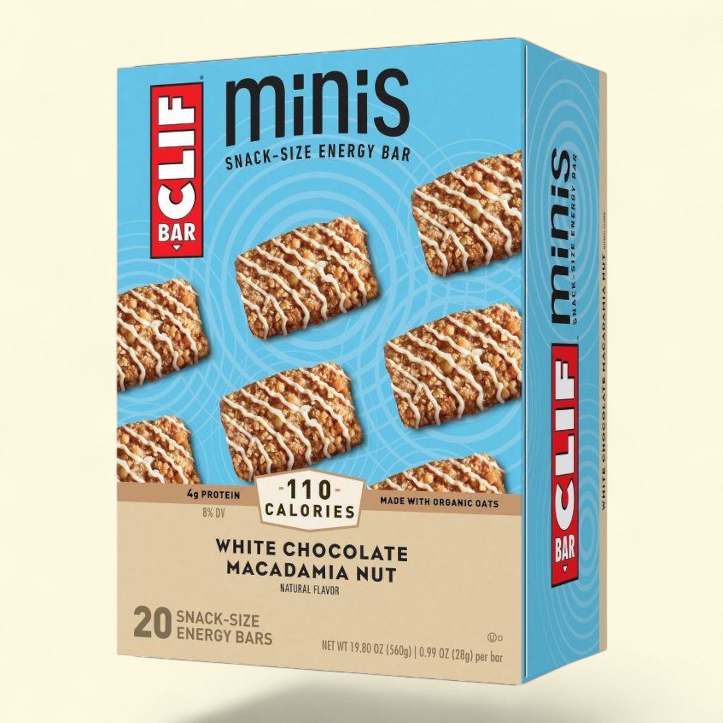 CLIF Bar Energy Bar Minis, White Chocolate Macadamia Nut, 20ct