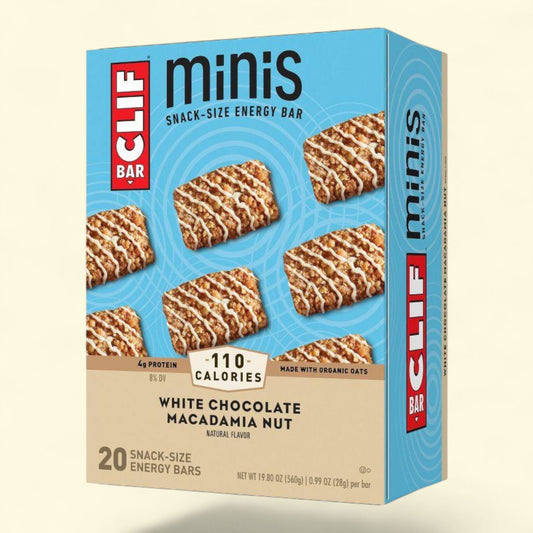 CLIF Bar Energy Bar Minis, White Chocolate Macadamia Nut, 20ct